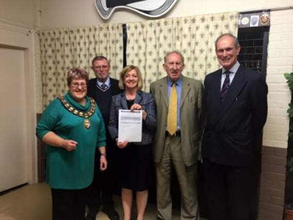 A group of people in Alton's Neighbourhood Planning team