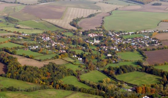 A bird's eye view of Braughing Parish