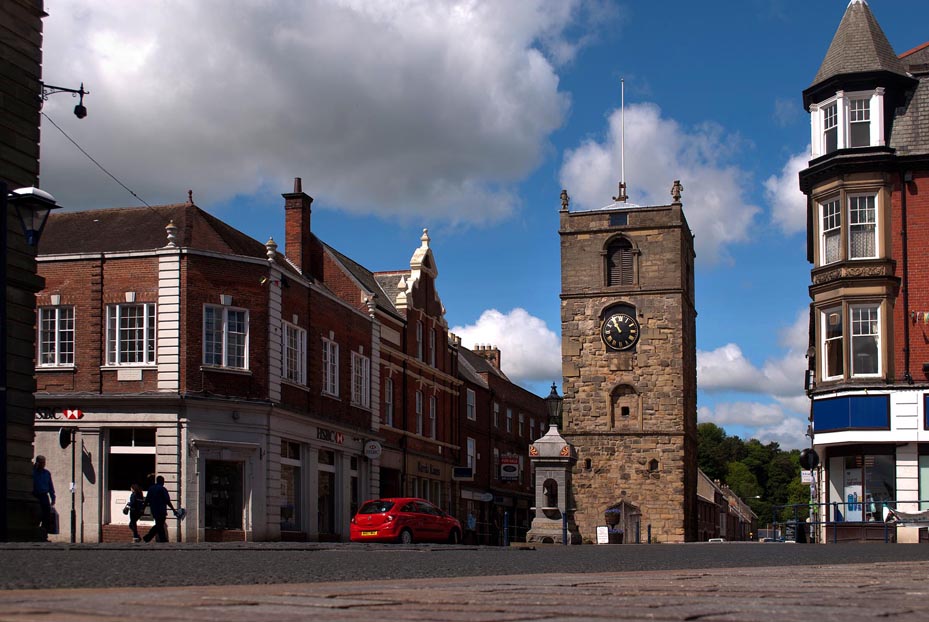 Image shows the Morpeth Clocktower